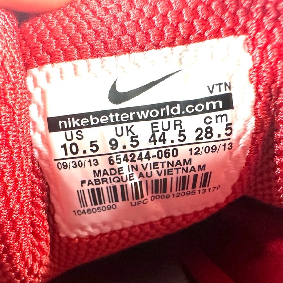 Nike Free Trainer 3 Men Size 10.5 Grey Red Silver Athletic Shoe Sneaker - Picture 8 of 8